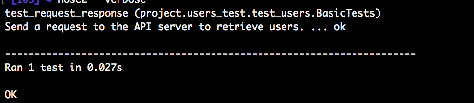 Python passing test