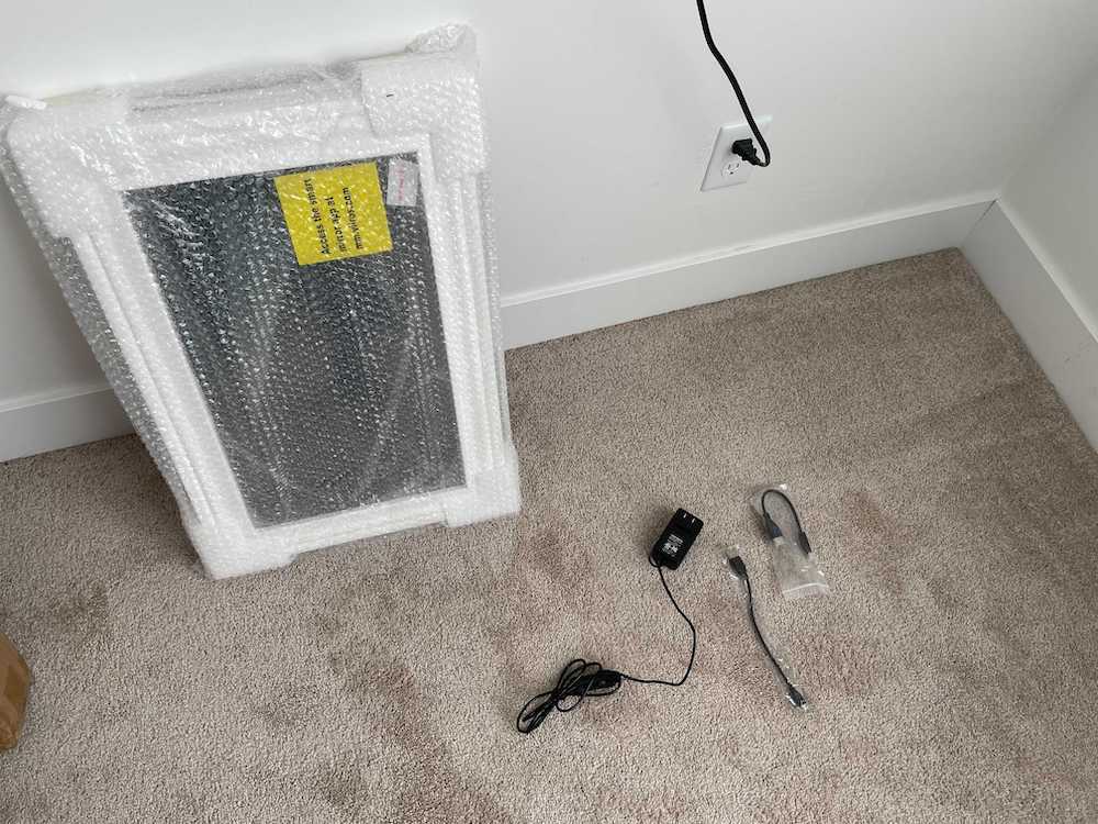Picture of unboxed two way mirror
