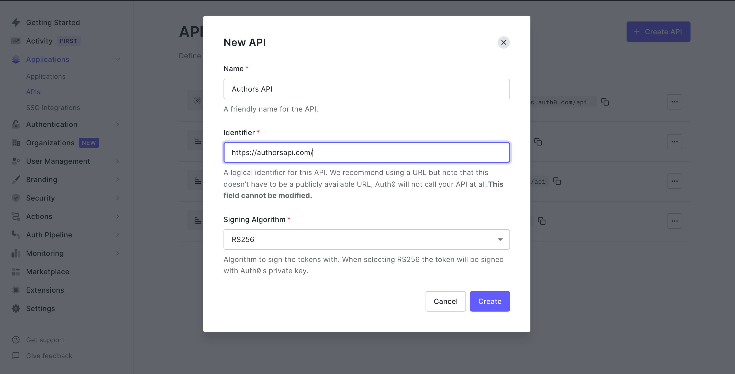Create Author's API