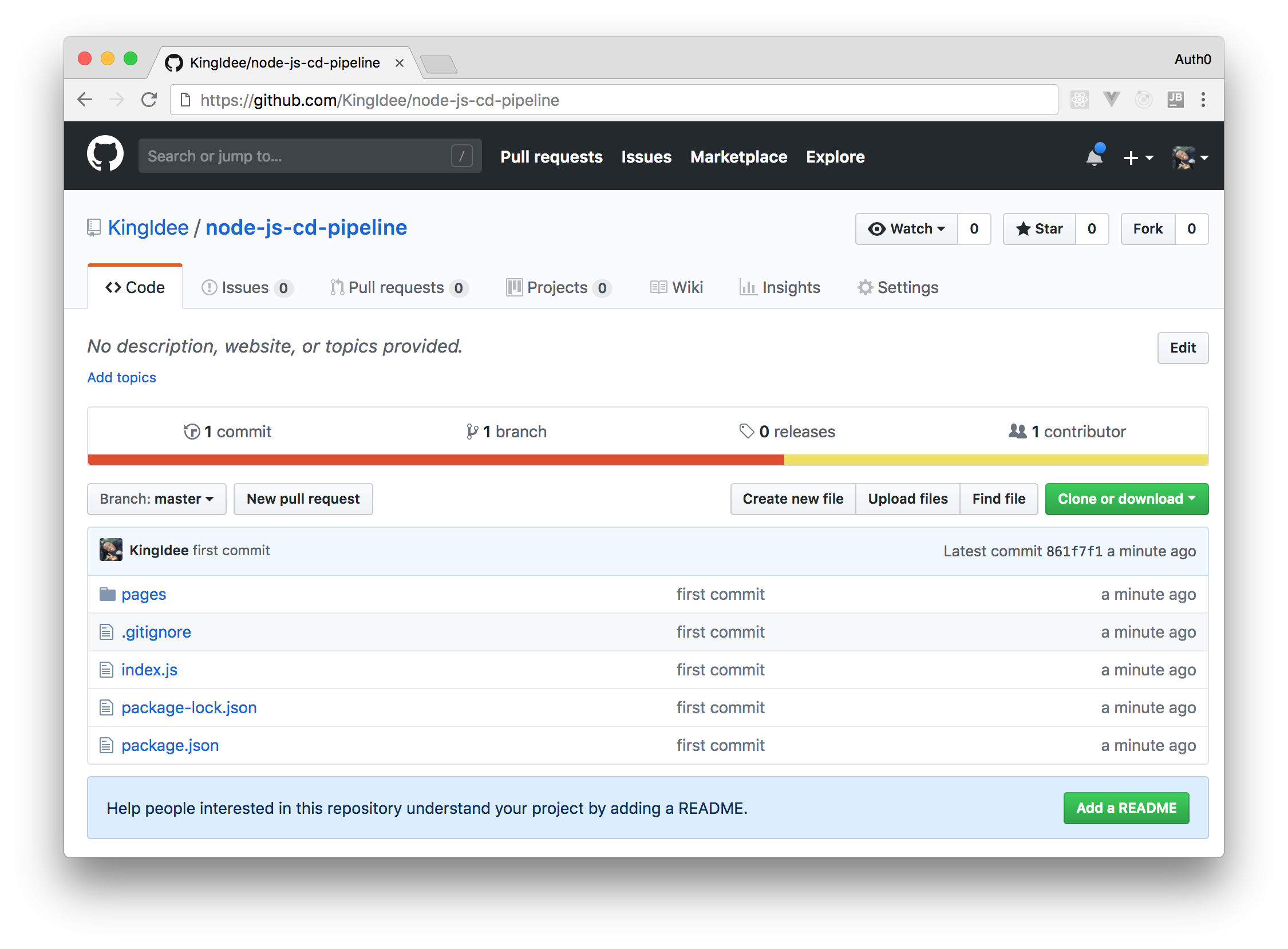 Pushing local changes to the GitHub remote repository