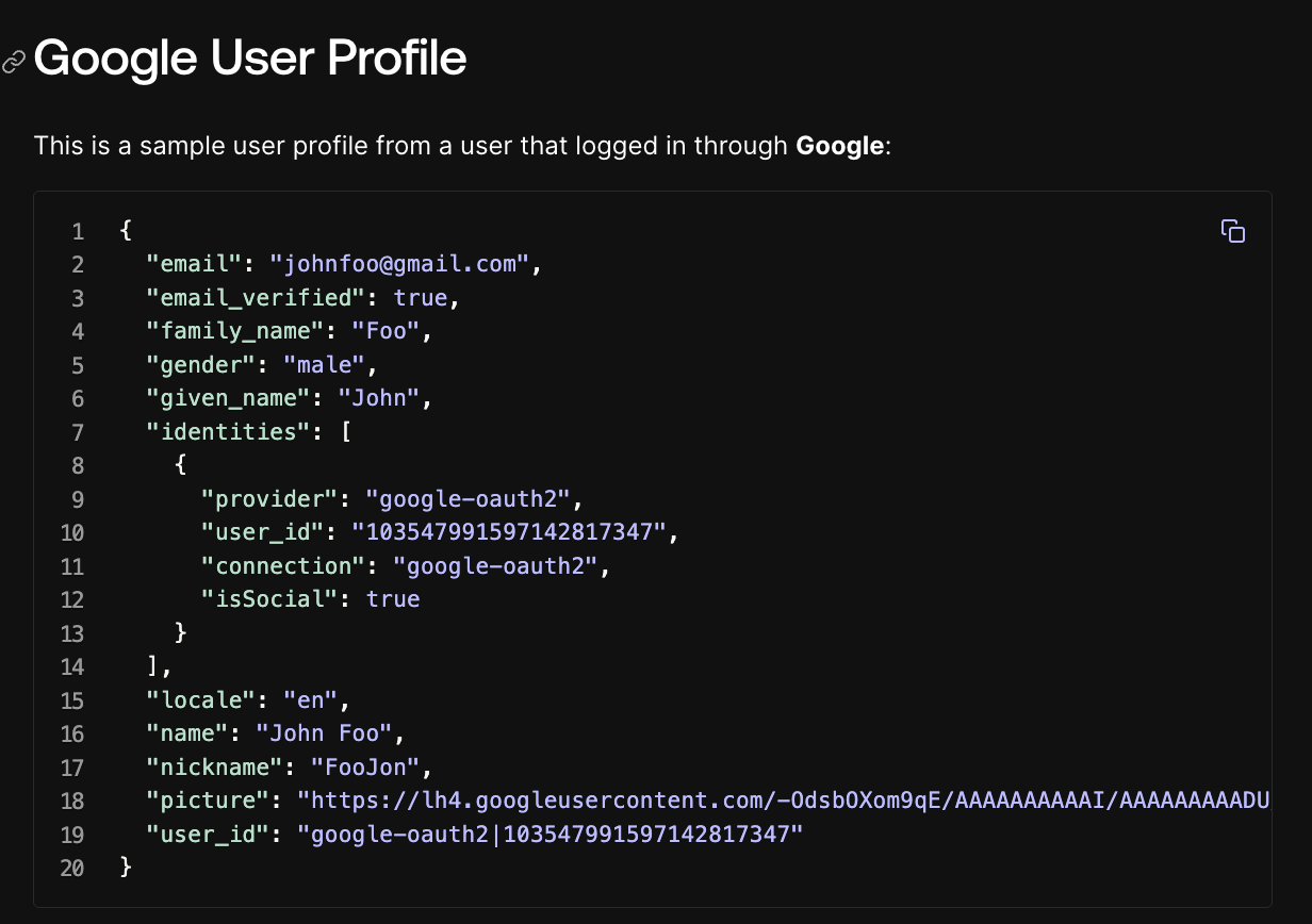 User Profiles