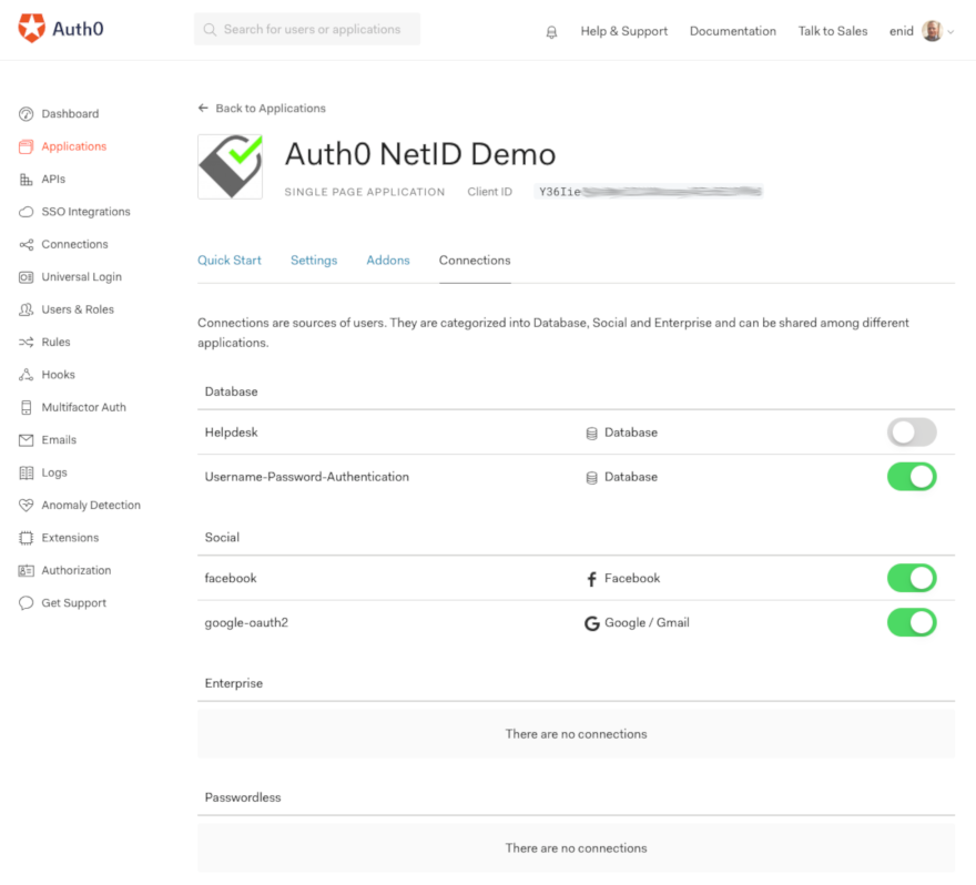 Configuring app connections