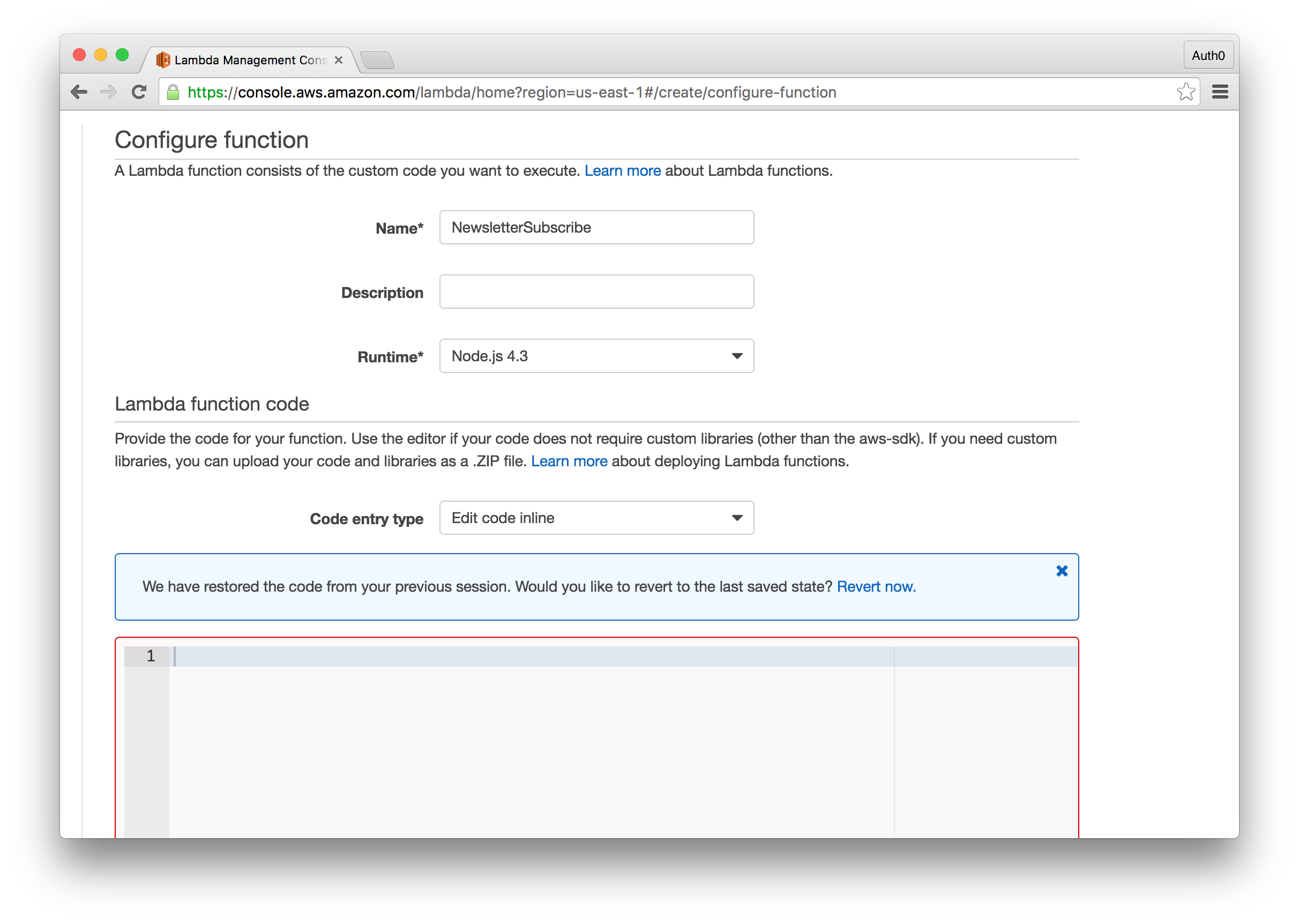 Creating Lambda Functions