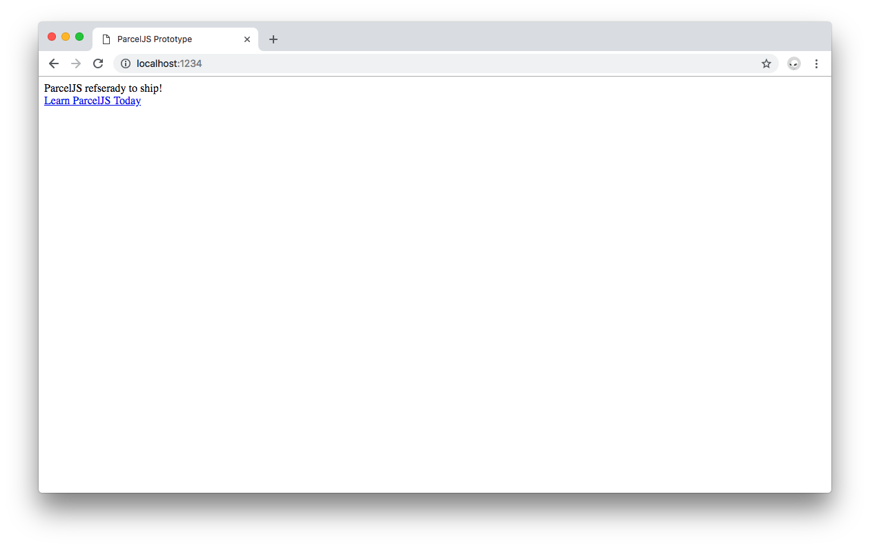 ParcelJS updated browser output