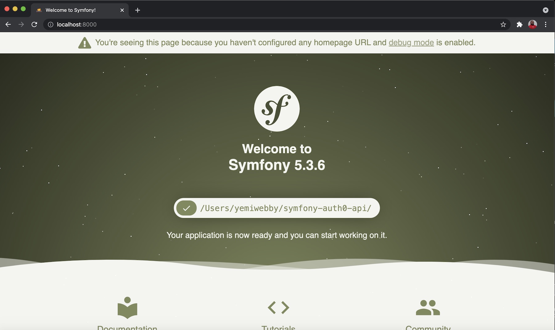 Symfony Homepage