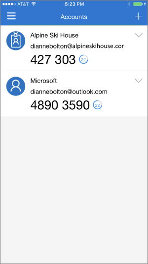 Microsoft Authenticator app in action