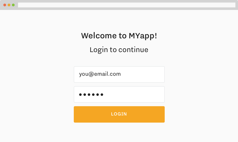 Implementing login for your application