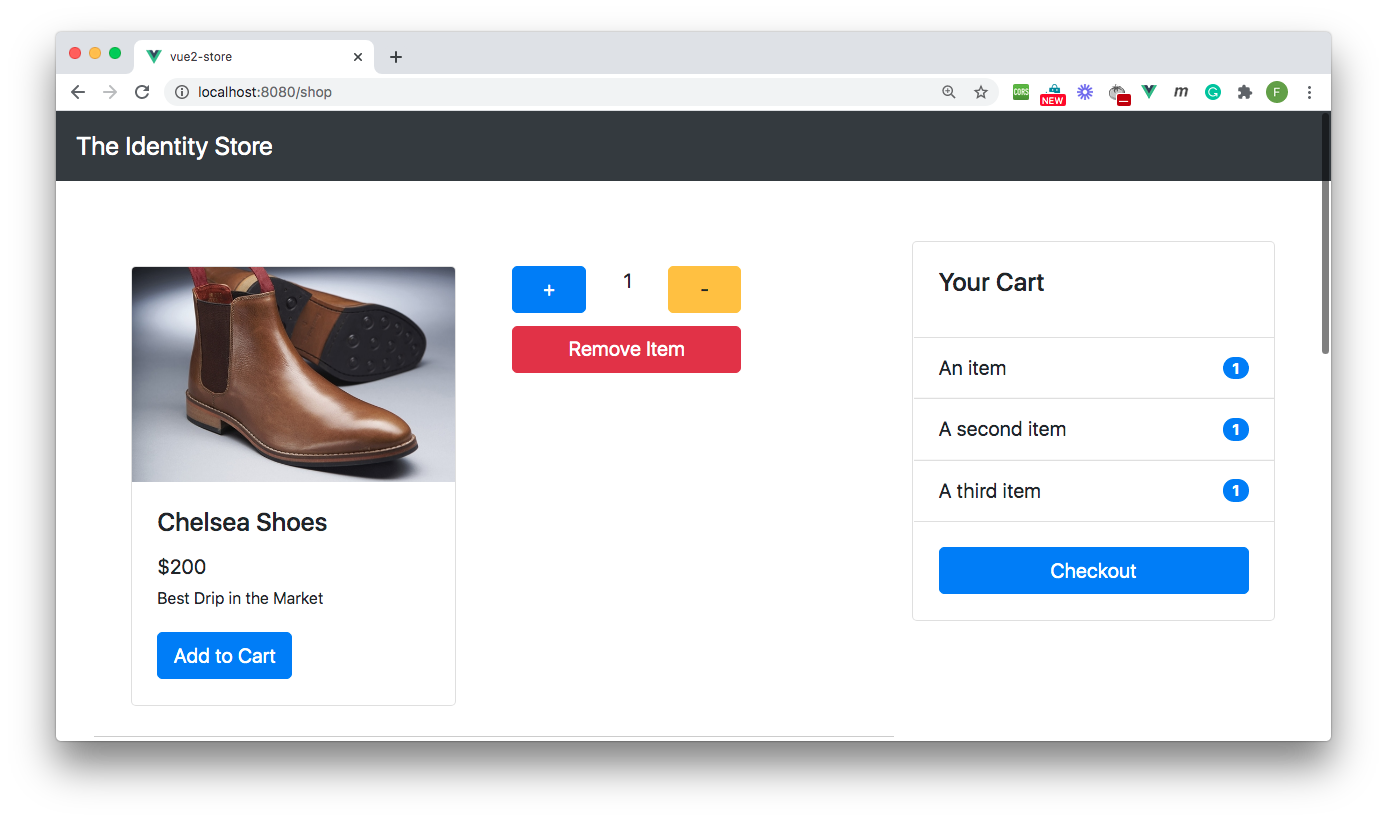 "Cart details page - E-commerce App"