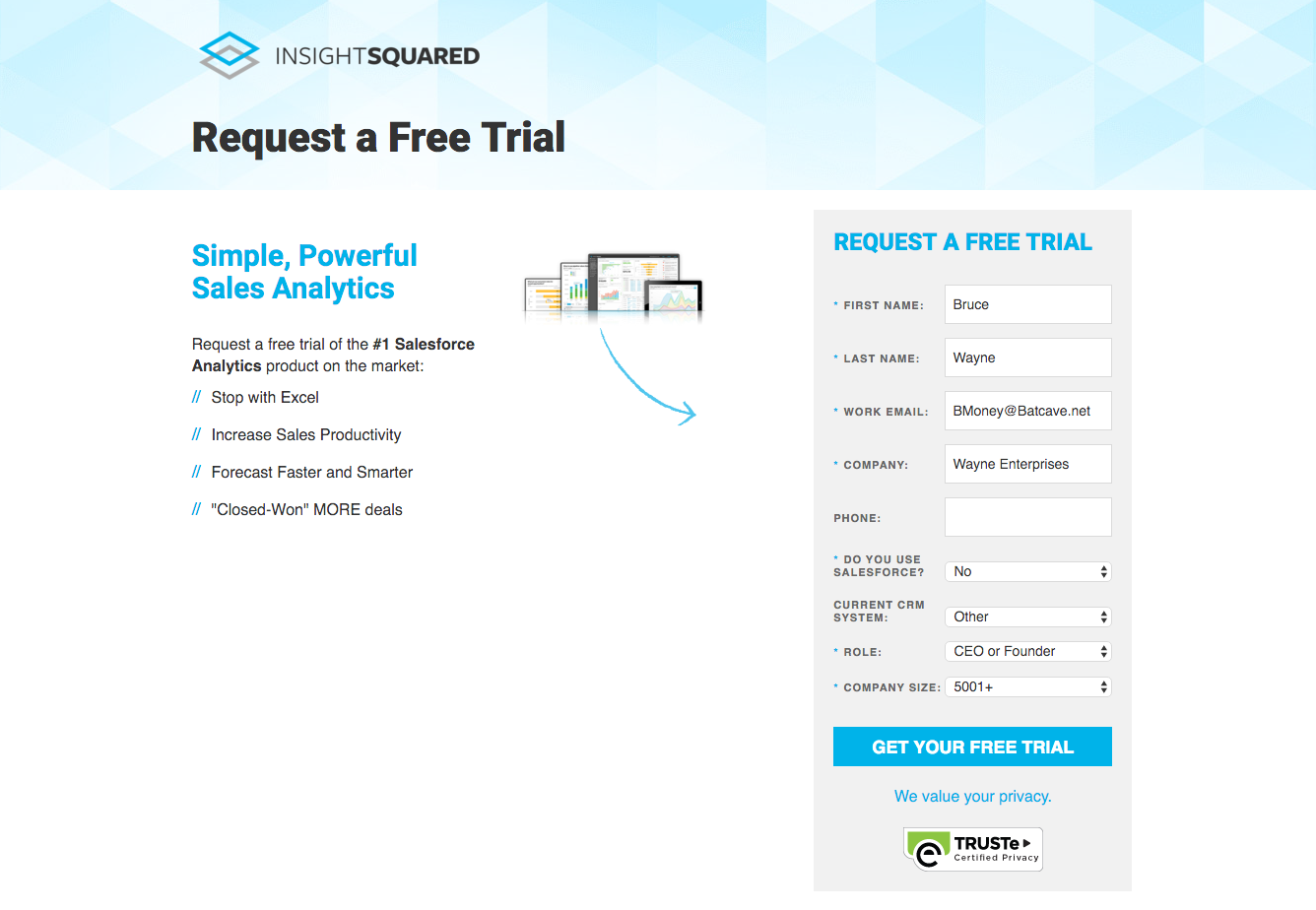 insight squared registration process