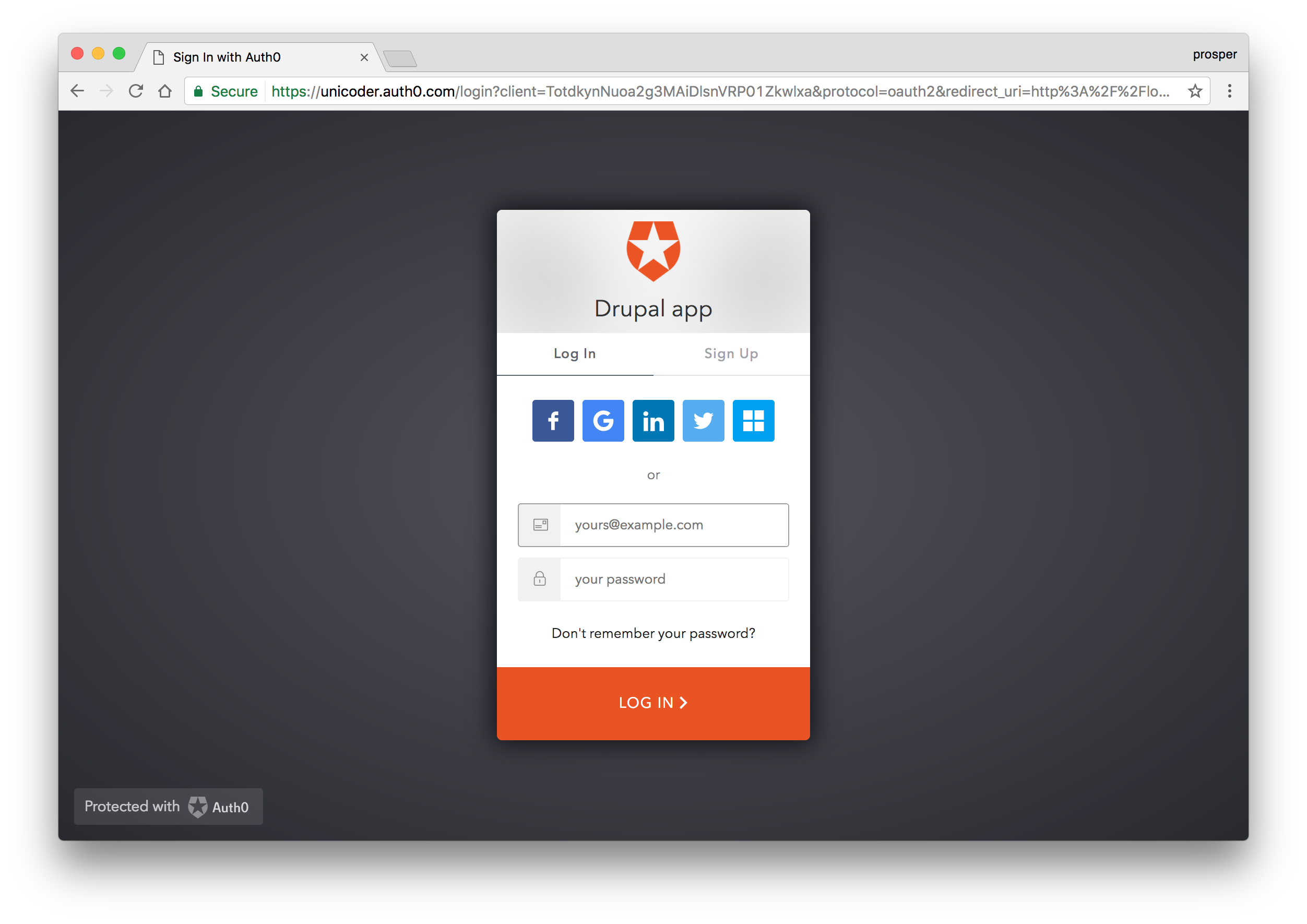 Auth0 Login