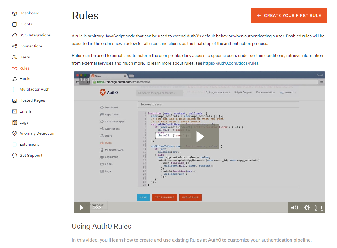 Auth0 Rules