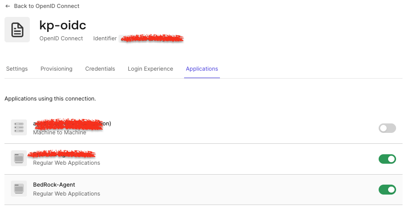 Enable OIDC connection (Okta) for the application
