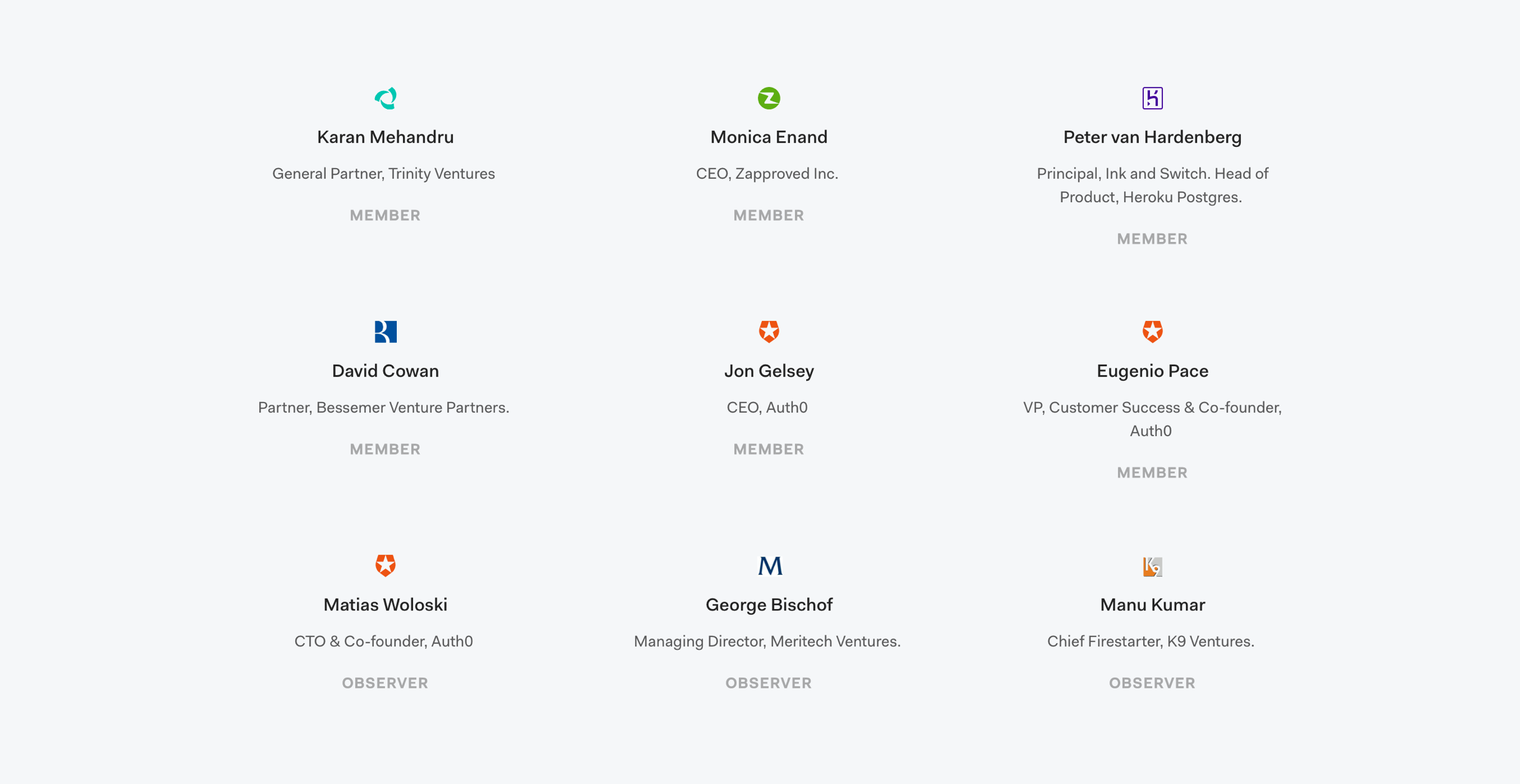 Auth0 Board of Directors