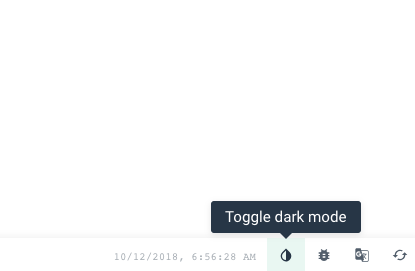 Vue Project Manager dark mode toggle.