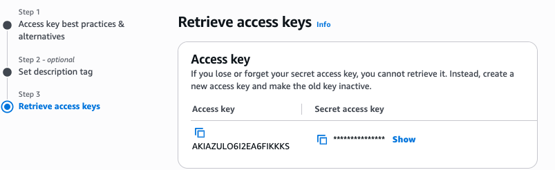 AWS Credentials for the Flask App