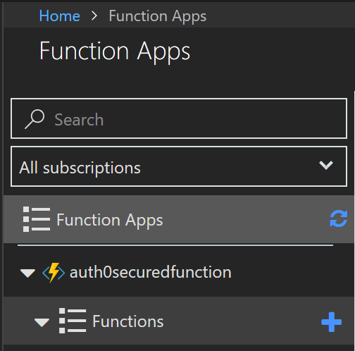 Creating an Azure Function in the portal