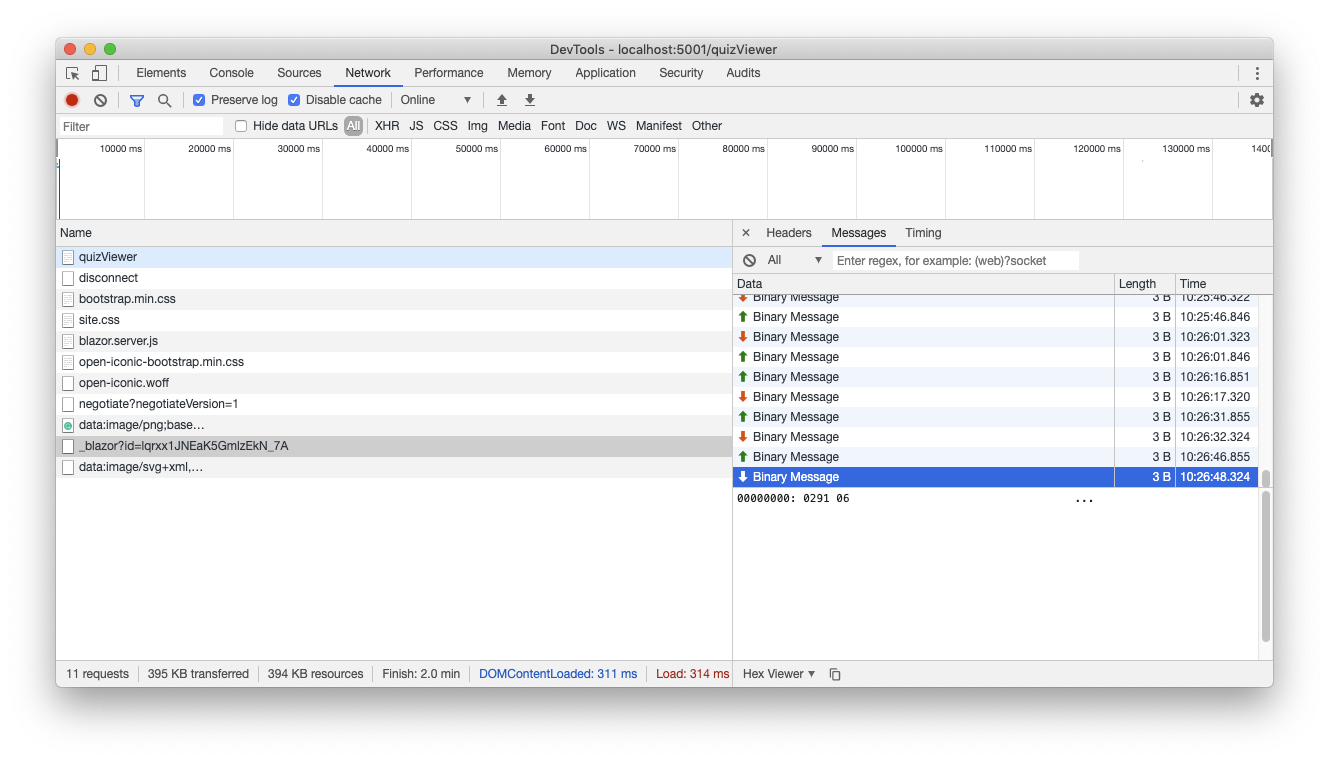 Blazor server communication based on SignalR