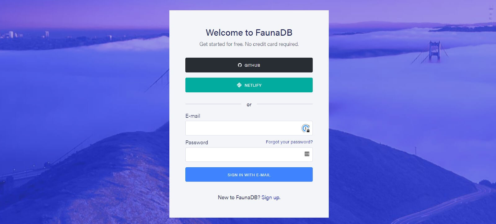 Create a new Fauna database for Auth0 1