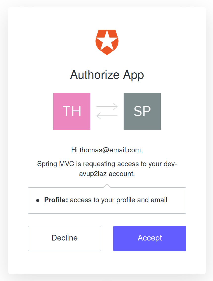 Auth0 Consent Page
