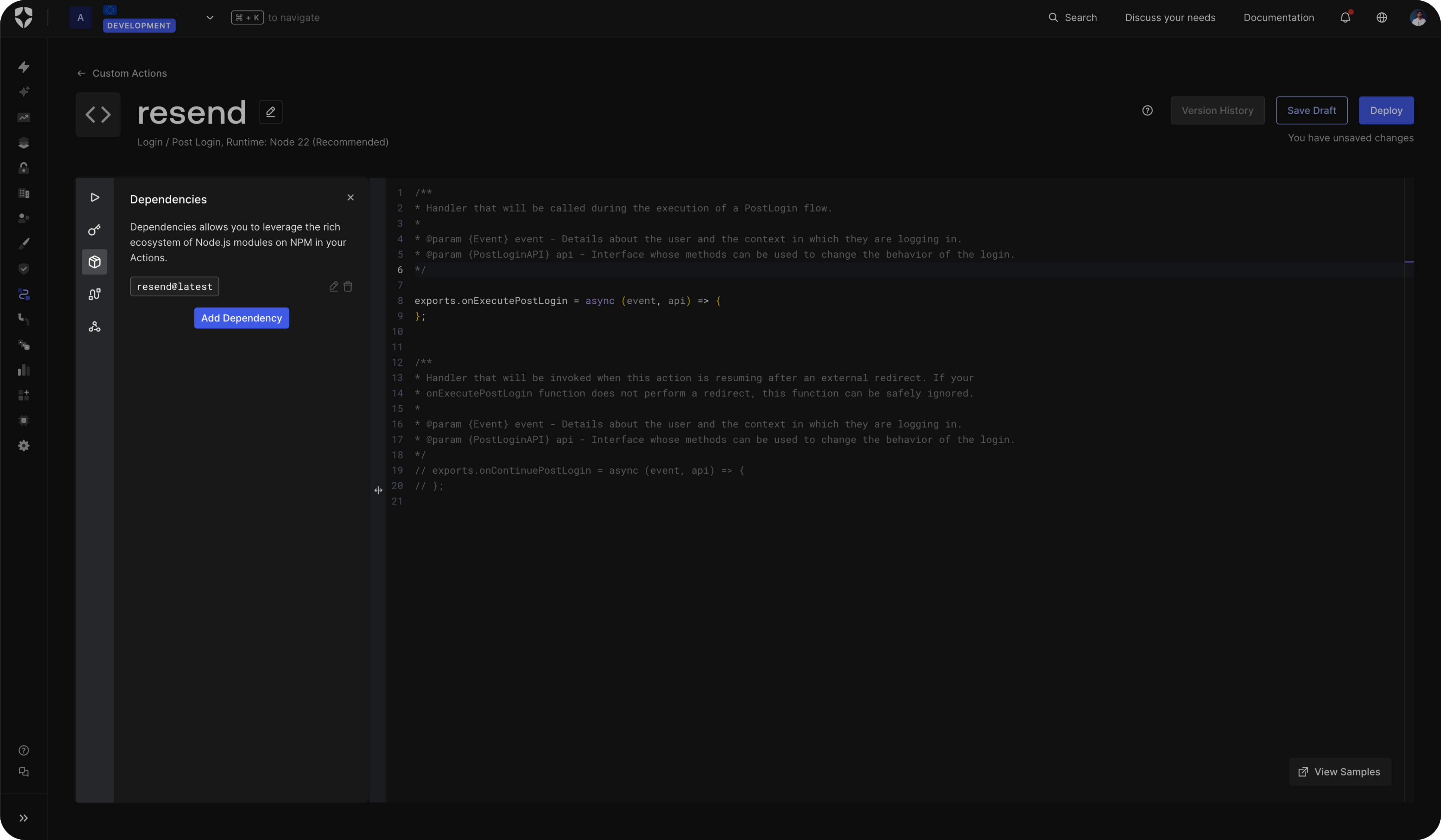 Add Dependency