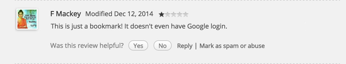 Bad Chrome Comment