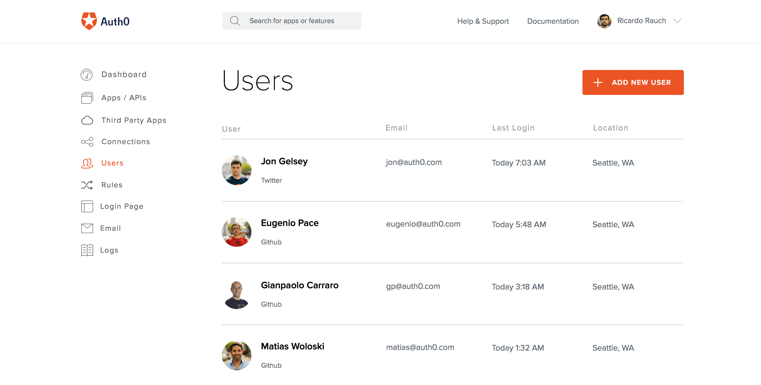 Auth0 User Management