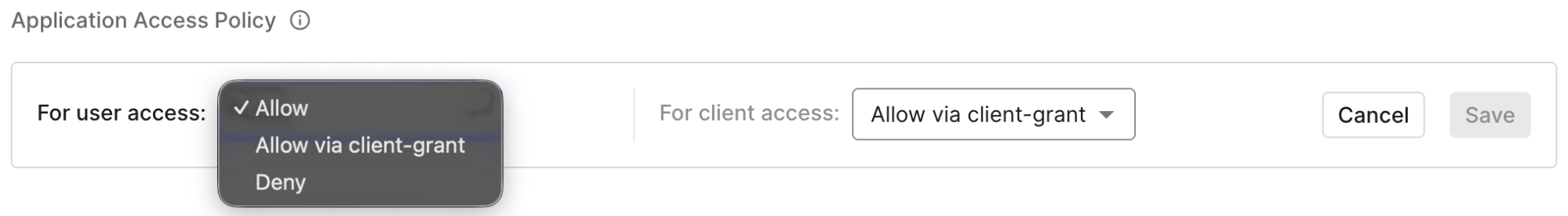 Auth0 Dashboard APIs Application Access