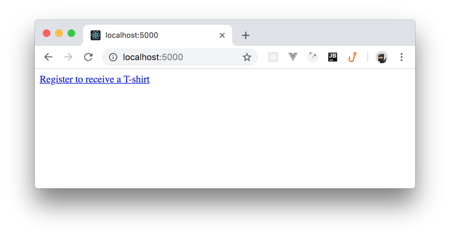 Running the .NET Core reverse proxy on localhost with link to Google Form