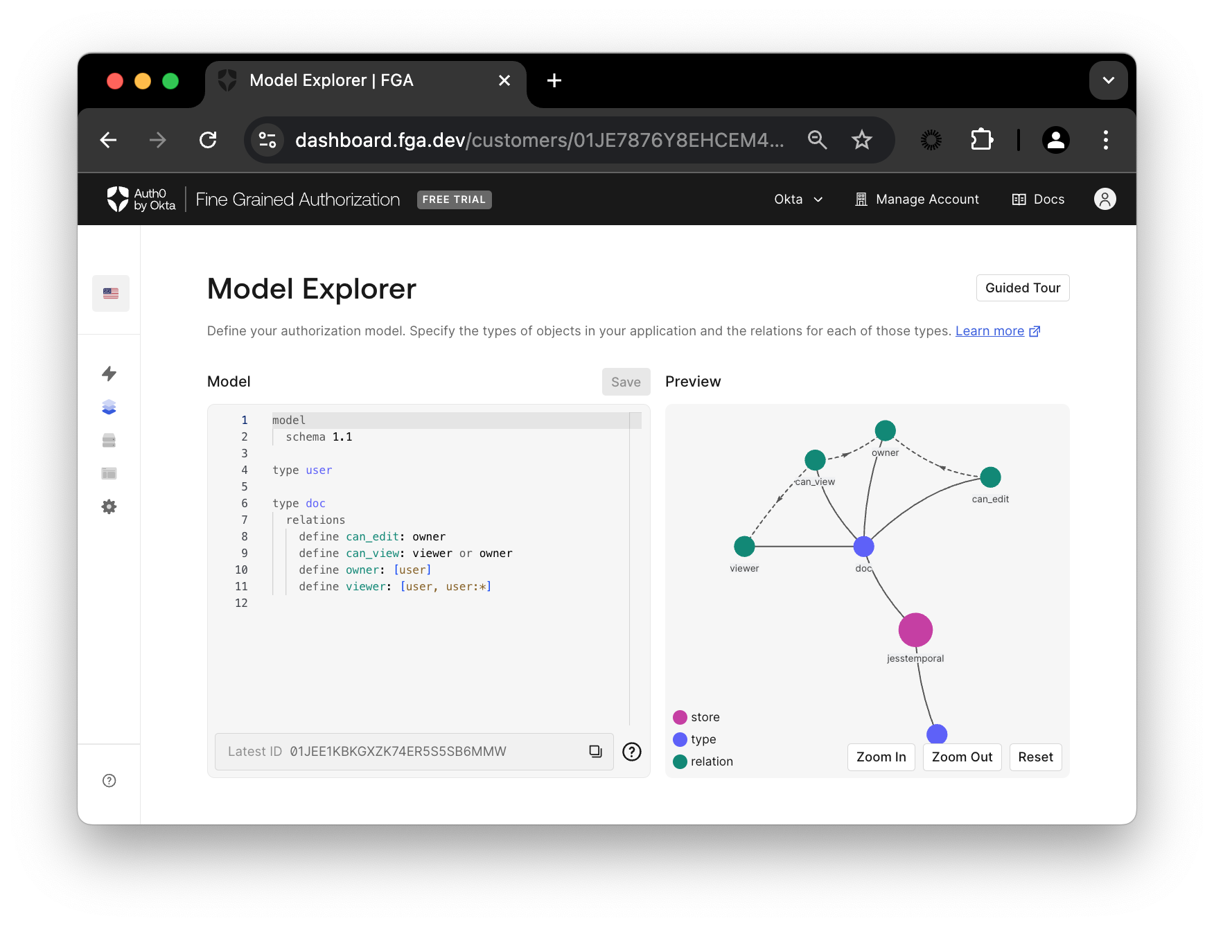 Image with the model node graph preview updated