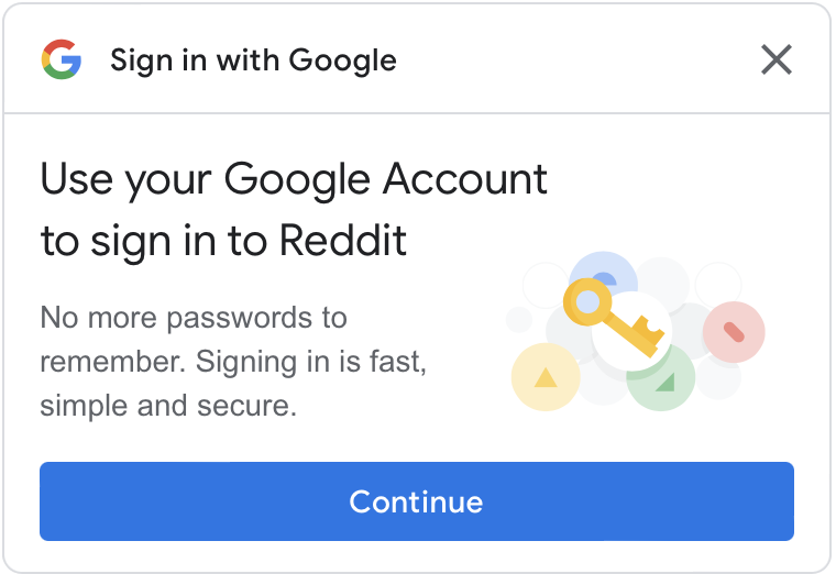 Example of the One Tap Prompt

