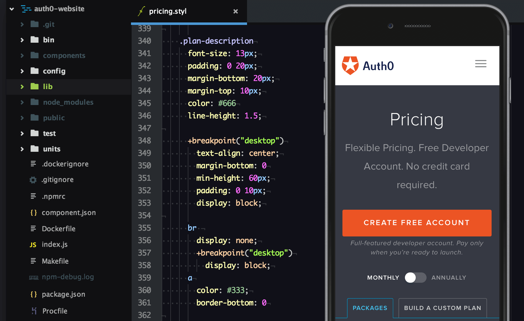 Design process mobile first approach