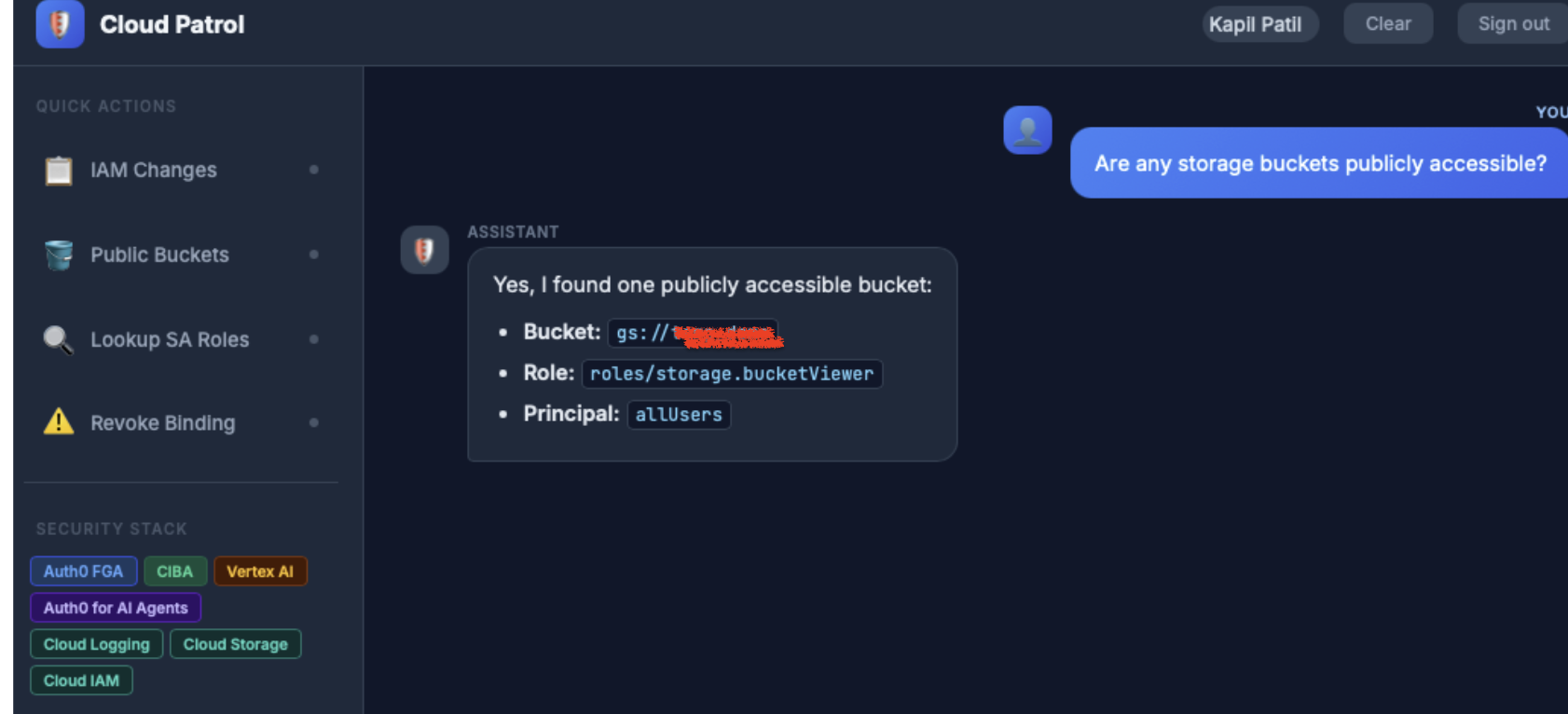 Test Case: List public Google Cloud buckets