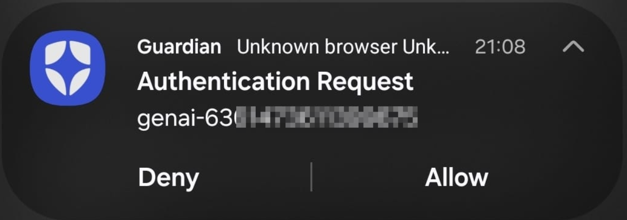 Guardian notification