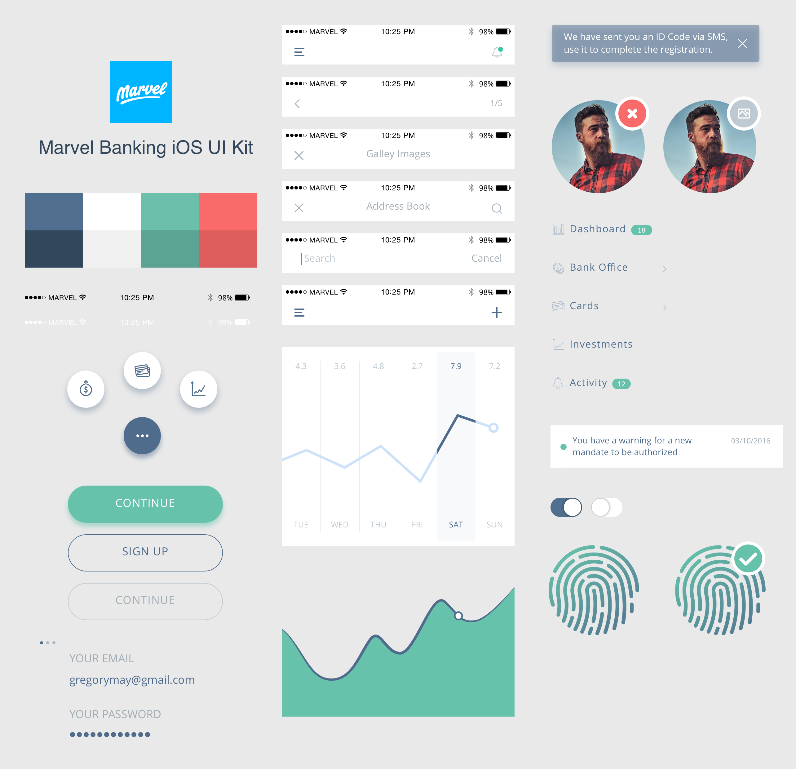 Marvel Banking UI Kit