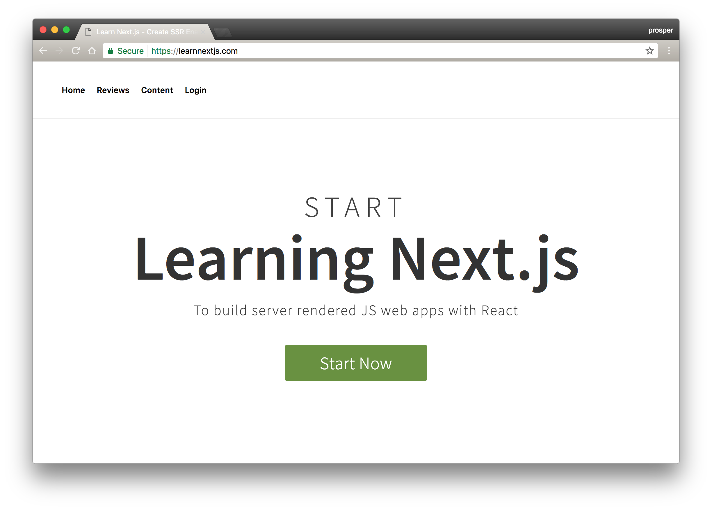 Learn Next.js