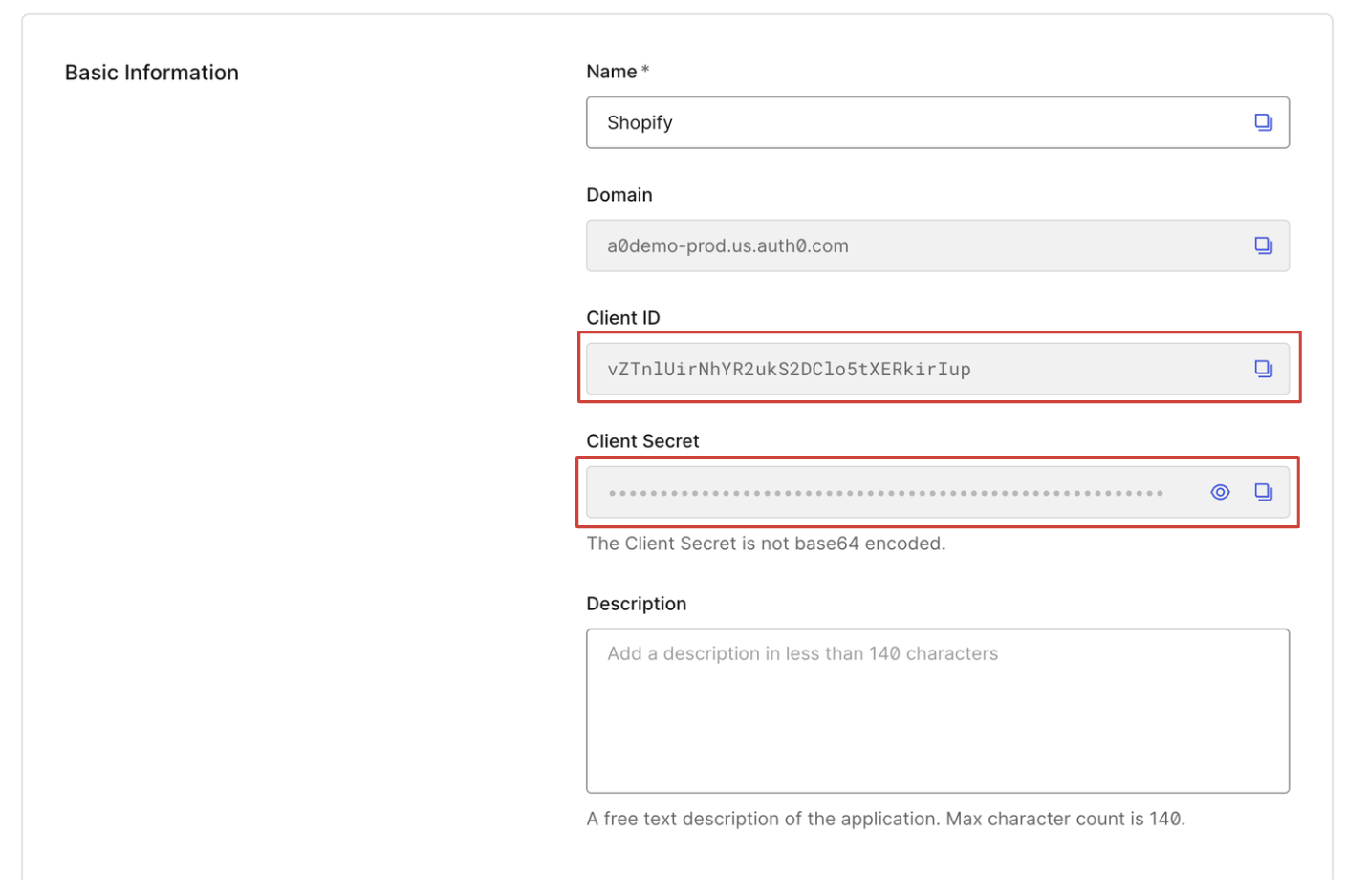 Copy Client ID and Client Secret