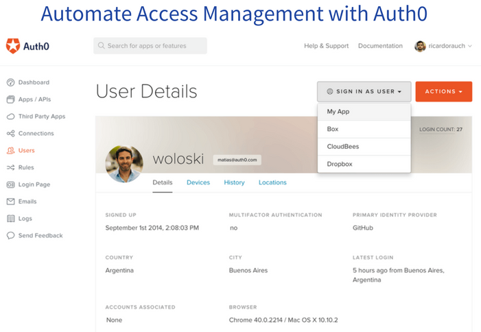 Automate Access Management with Auth0