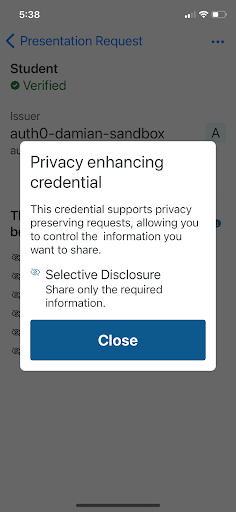 Privacy enhancing credential help