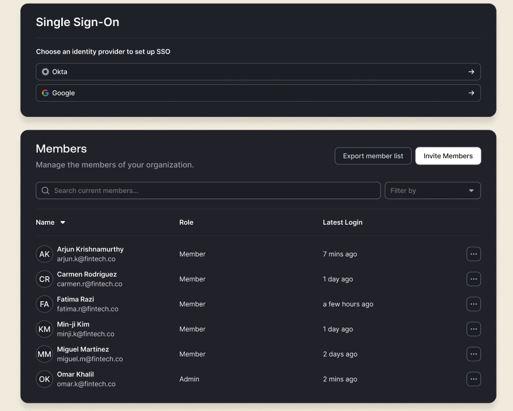 My Organization API