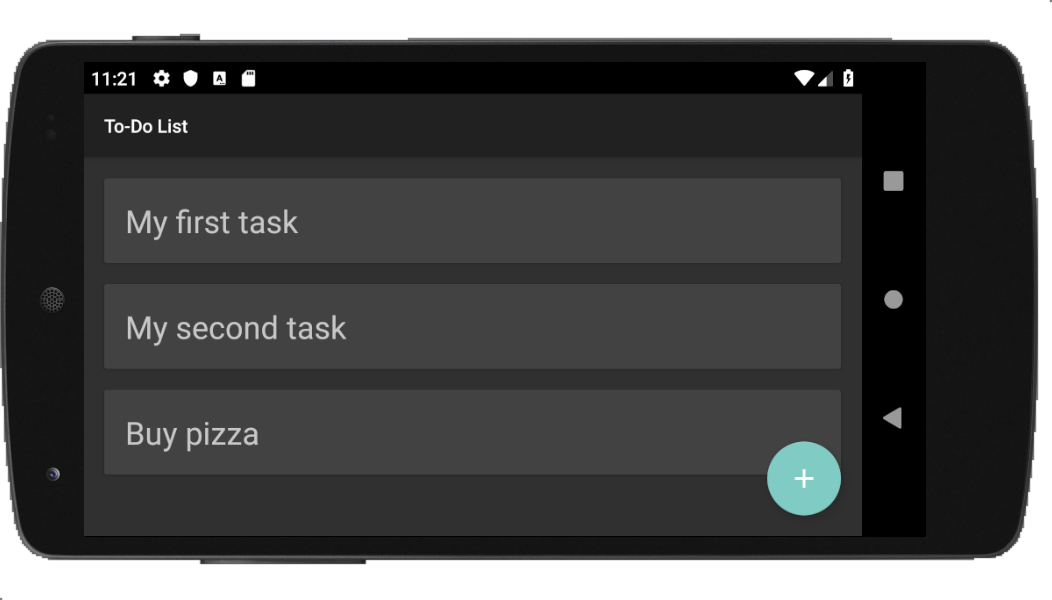 Creating a new Android activity to allow users to add to-do items to the list.