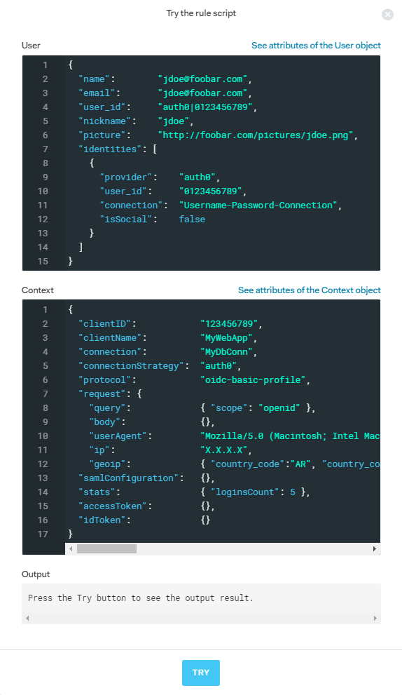 Testing Auth0 Rule