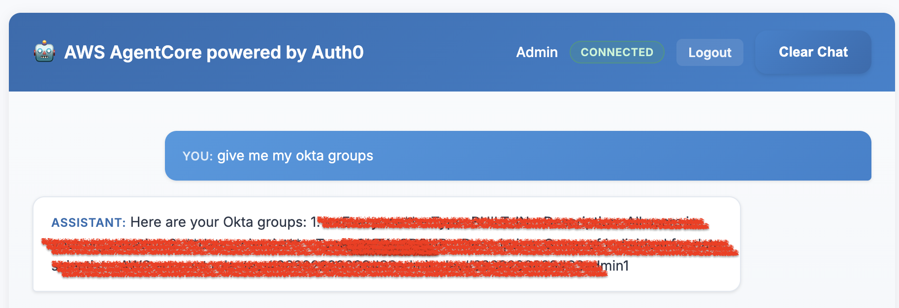 Test Case: Checking Token Vault Use Case