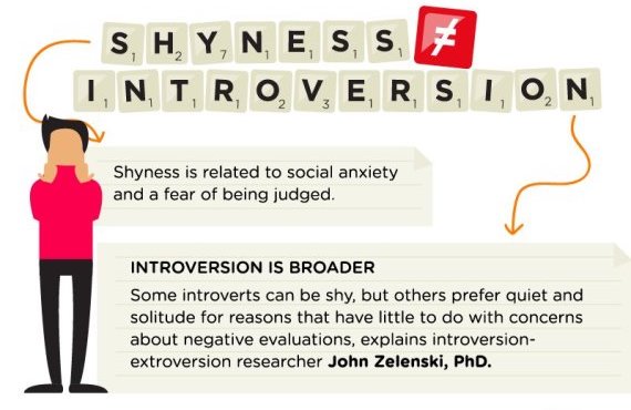 Introversion and shyness infographic