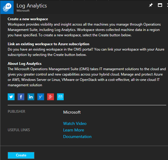 Azure portal experience