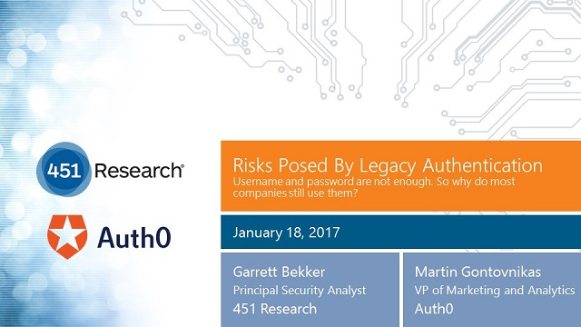Risks Posed By Legacy Authentication Webinar