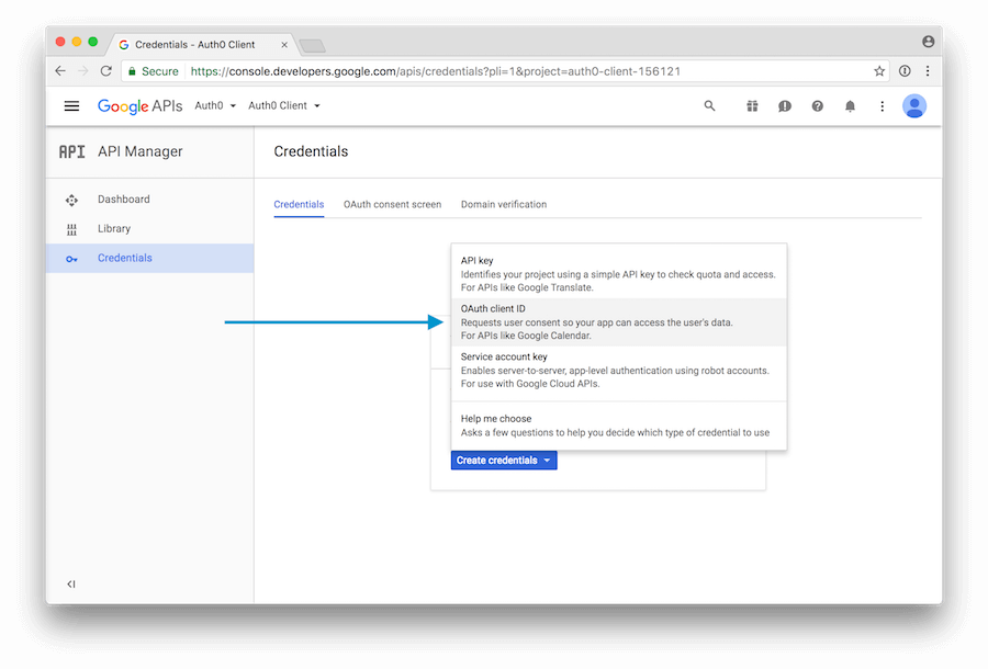 Create Google Credentials