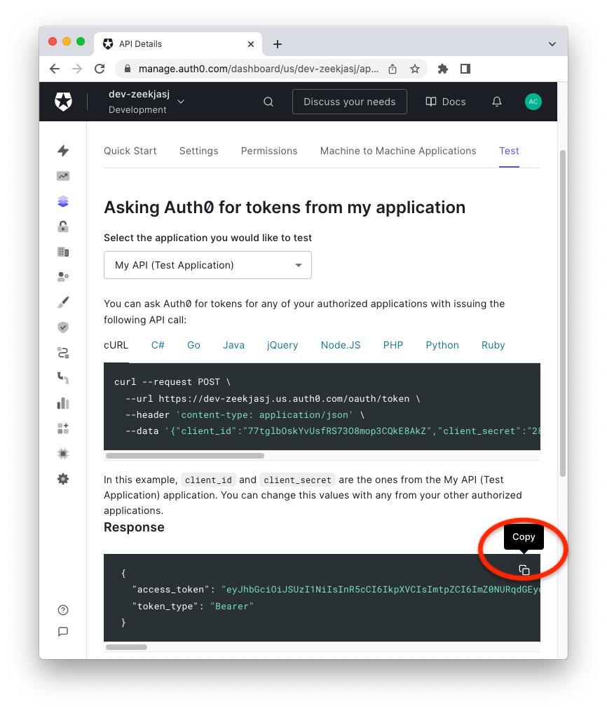 Bearer/Authorization access with JWT decoder