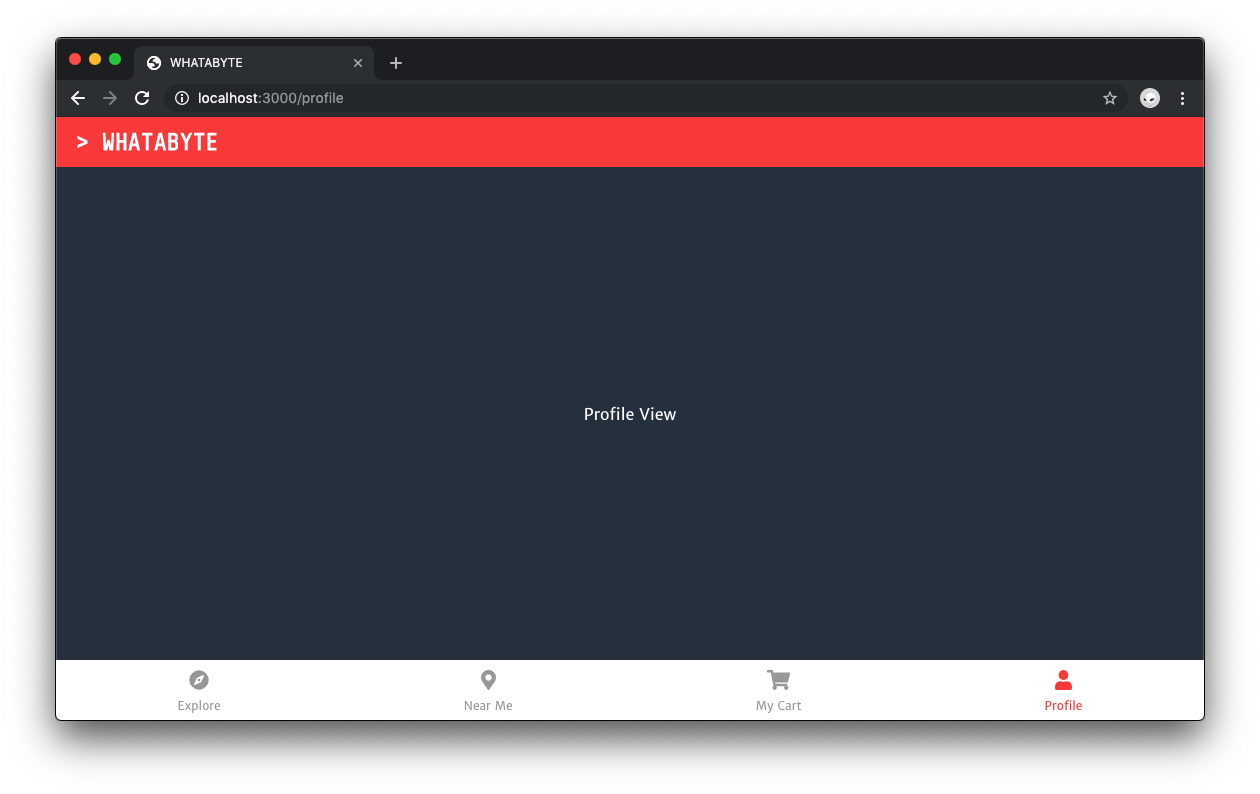 Next.js nav bar with active view indicator