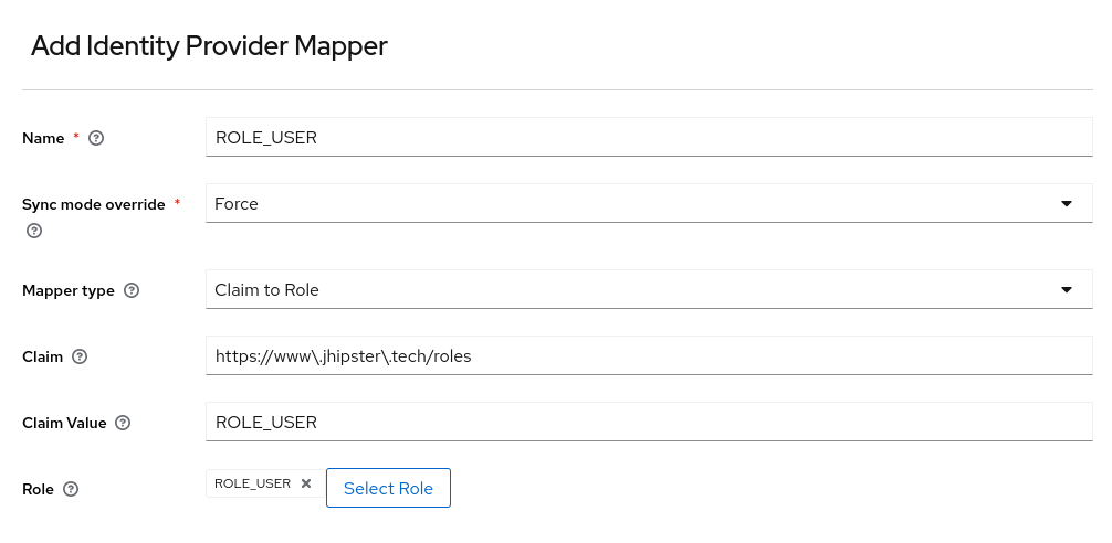 Add mapper form
