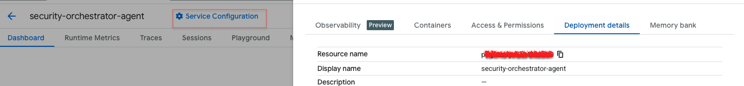 Google Cloud : Access resource endpoints for deployed agents
